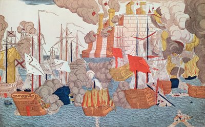 The Siege of Navarino by French School
